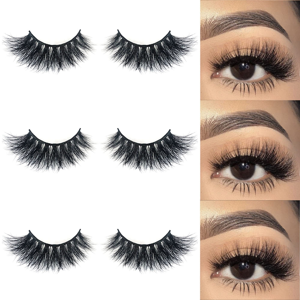 Cils vison Mikiwi D327, look dramatique durable pour soirées.