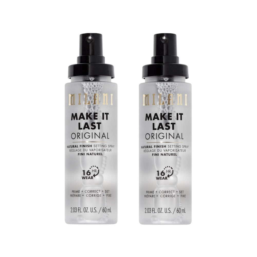 Milani apprêt et fixateur original, bouteille prête à préparer et fixer le maquillage.