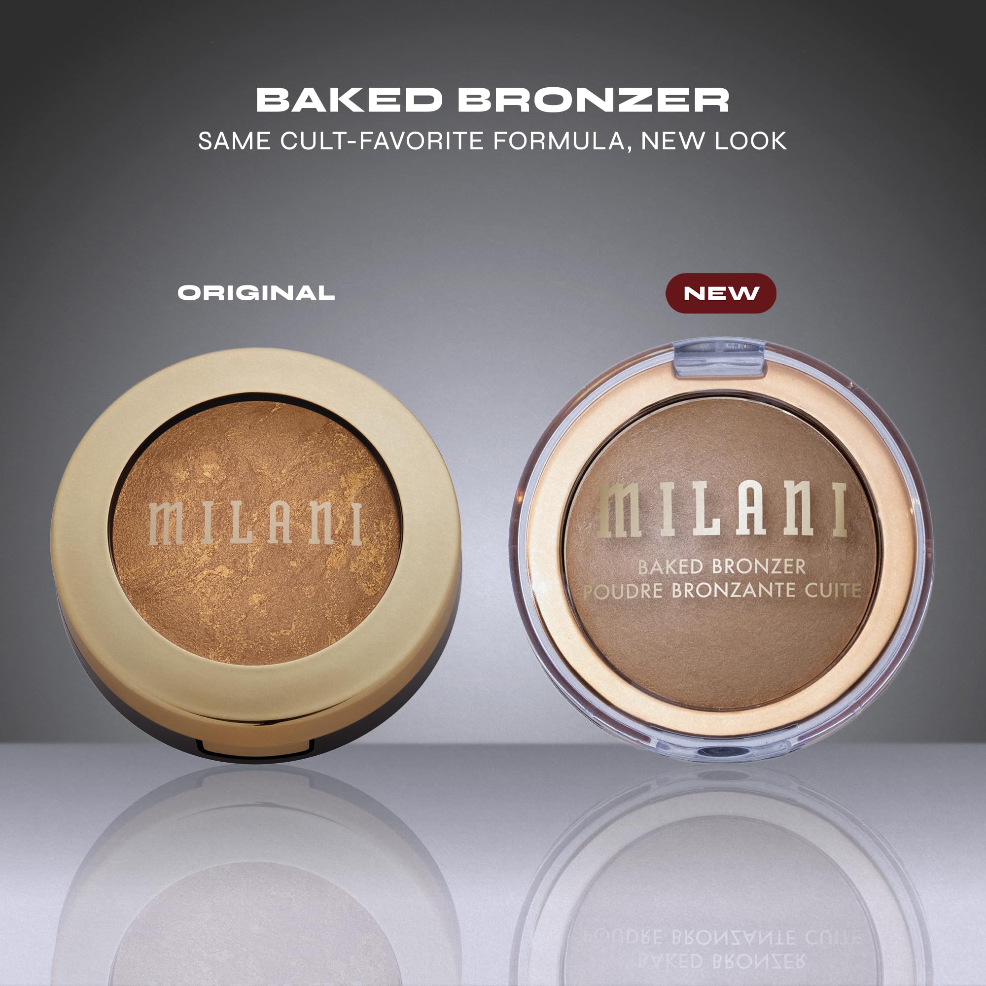 Milani Baked Bronzer silky texture swatch for seamless blend