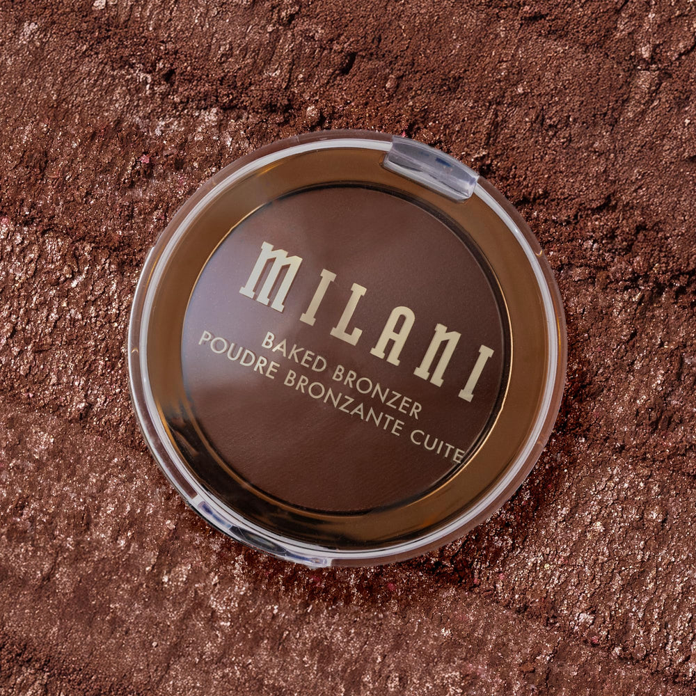 Milani Baked Bronzer vegan cruelty-free badge on packaging