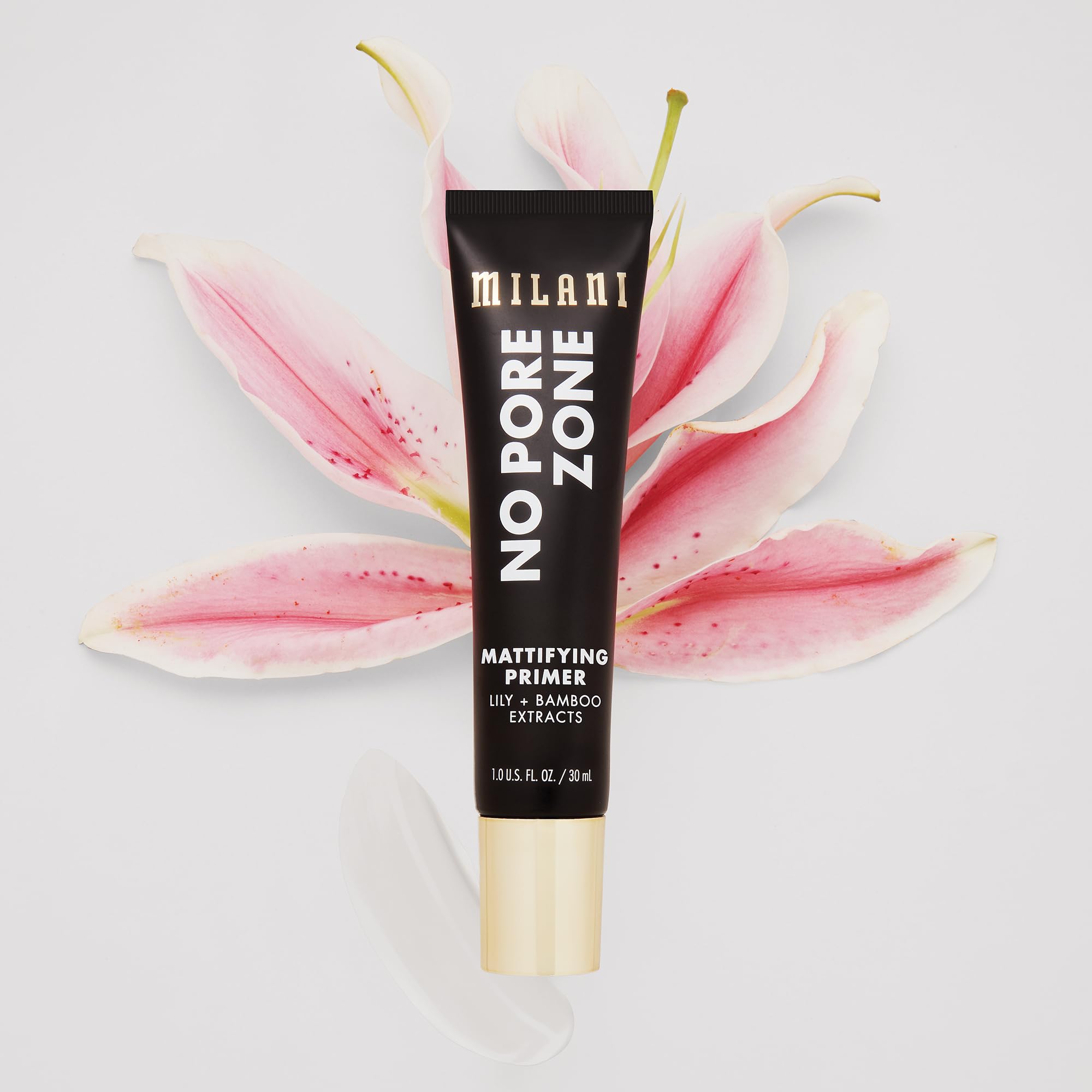 Milani No Pore Zone – Extrait lys et bambou pour peau hydratée et lisse.