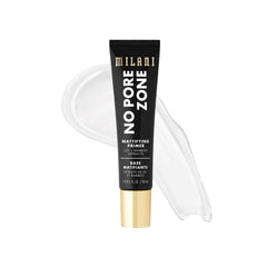 Milani No Pore Zone – Bouteille de base de maquillage mate pour peau grasse.