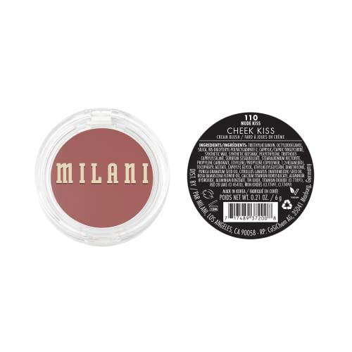 Texture légère Milani Rouge Crème, fini frais sans huile.