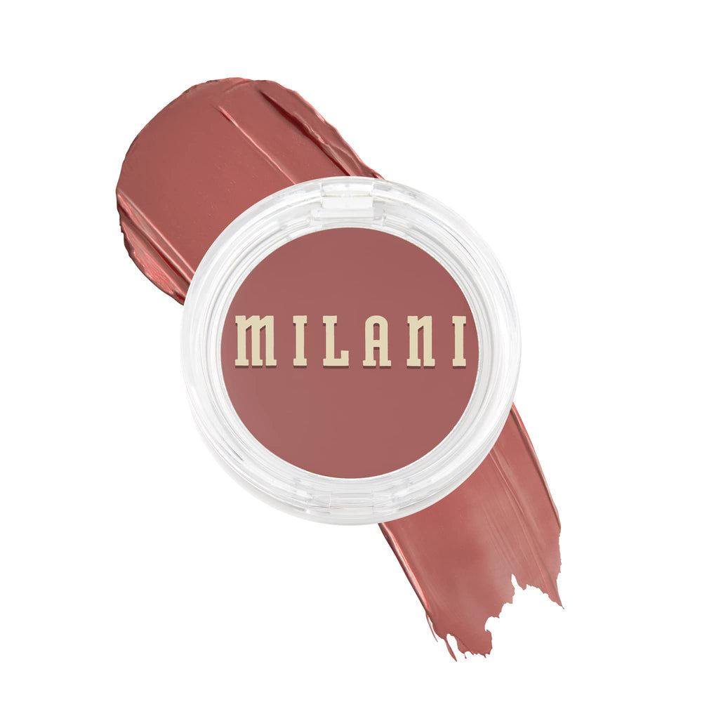 Milani Rouge Crème sur joues et lèvres, rendu naturel et uniforme.