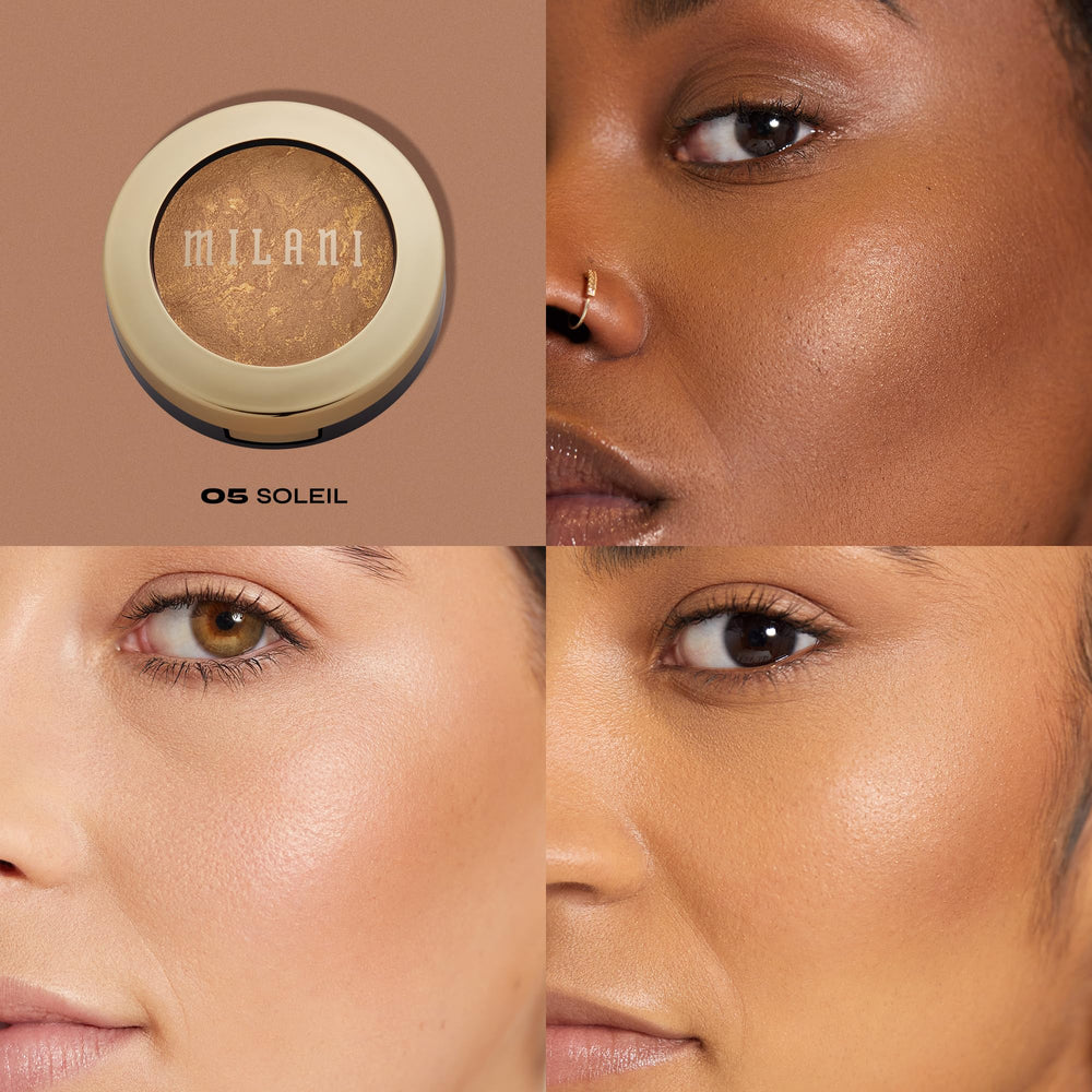 Milani Bronzer Baked Soleil, teinte moyenne pour sculpter les traits et réchauffer le teint.