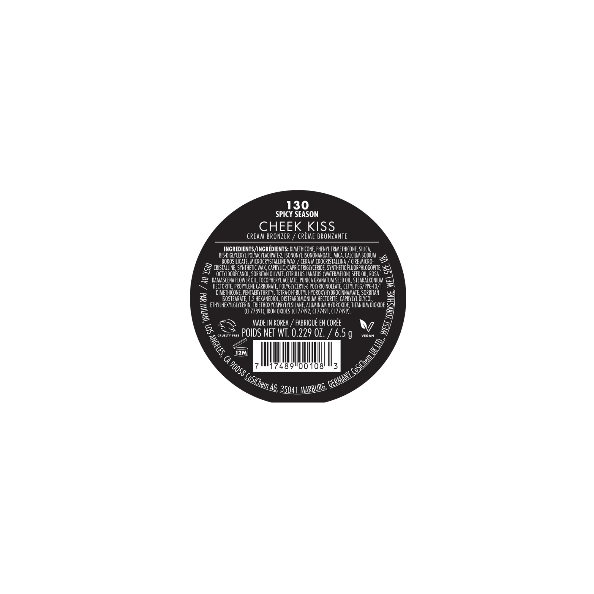 Bronzer crème Milani poudres sphériques flouent les pores