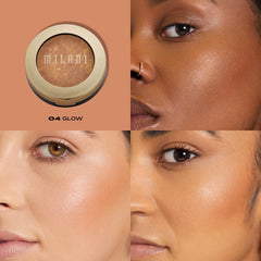 Milani bronzer nacré, effet glow subtil sur visage et corps.