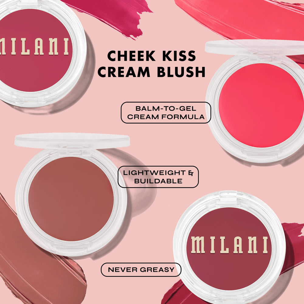 Milani Cheek Kiss Crème Blush – teinte universelle adaptée à tous les tons.