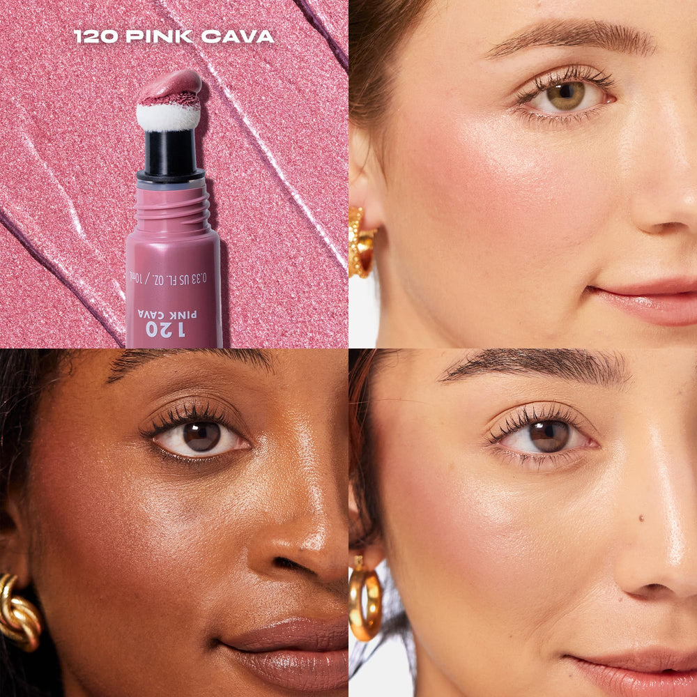 Milani Cheek Kiss Liquid Blush Glow: applicateur tampon pour une application précise et homogène.
