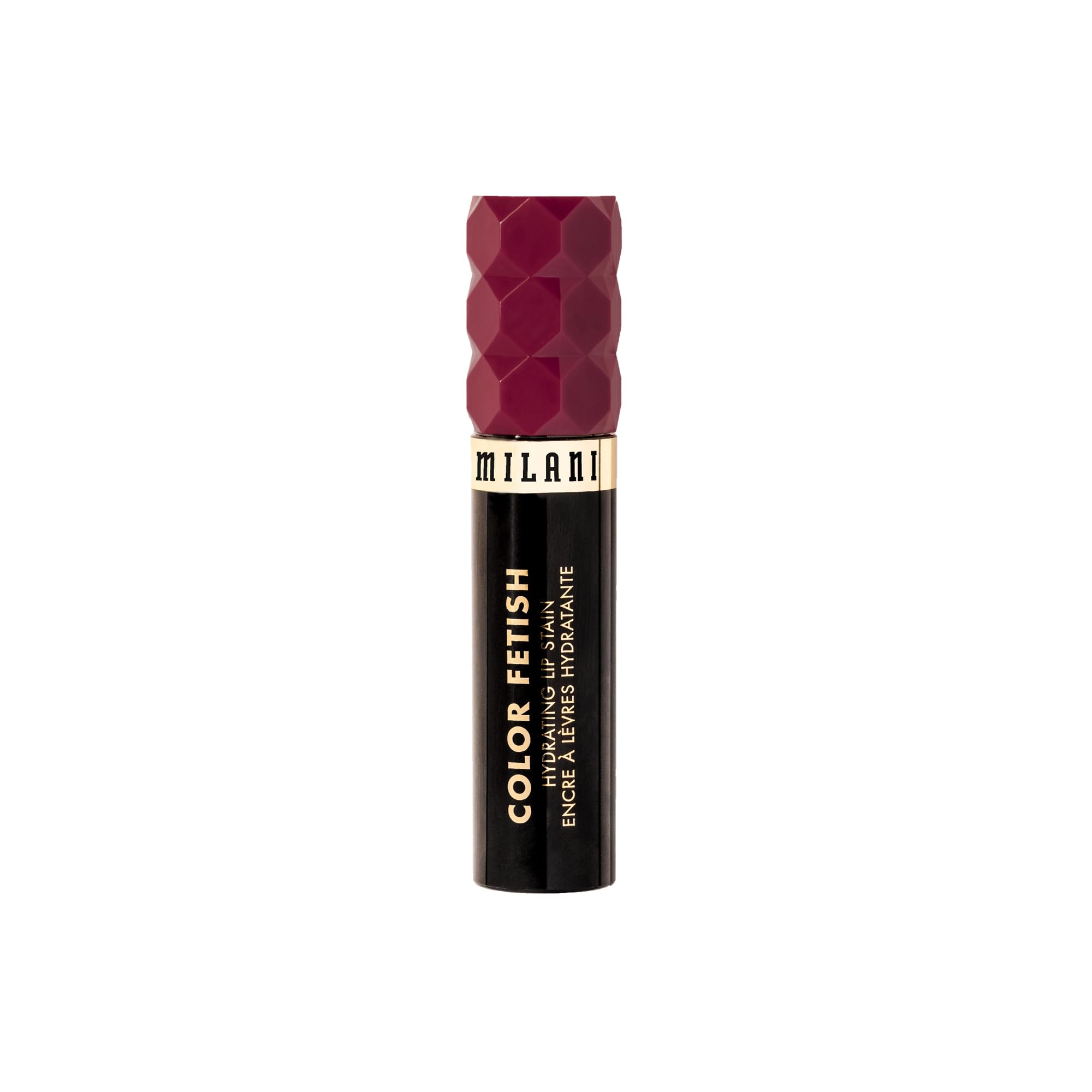 Milani Color Fetish Lip Stain Bitten Berry illustre le passage de gloss e0 semi-matte.
