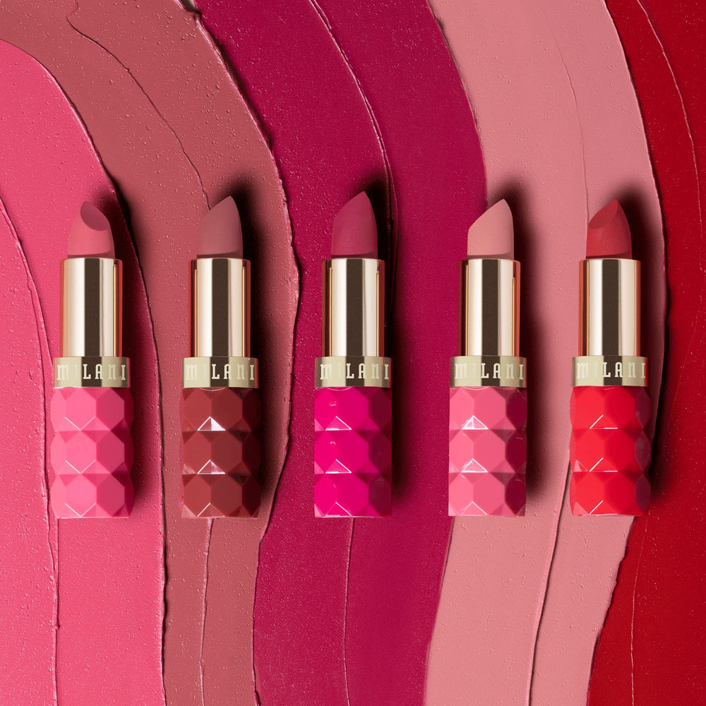 Milani Color Fetish Matte Lipstick Poppy longue tenue sans retouches fréquentes