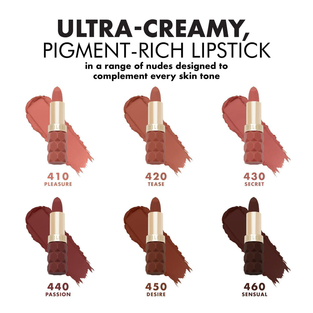 Milani Color Fetish Matte Lipstick Tease: look quotidien rapide et chic sans effort.