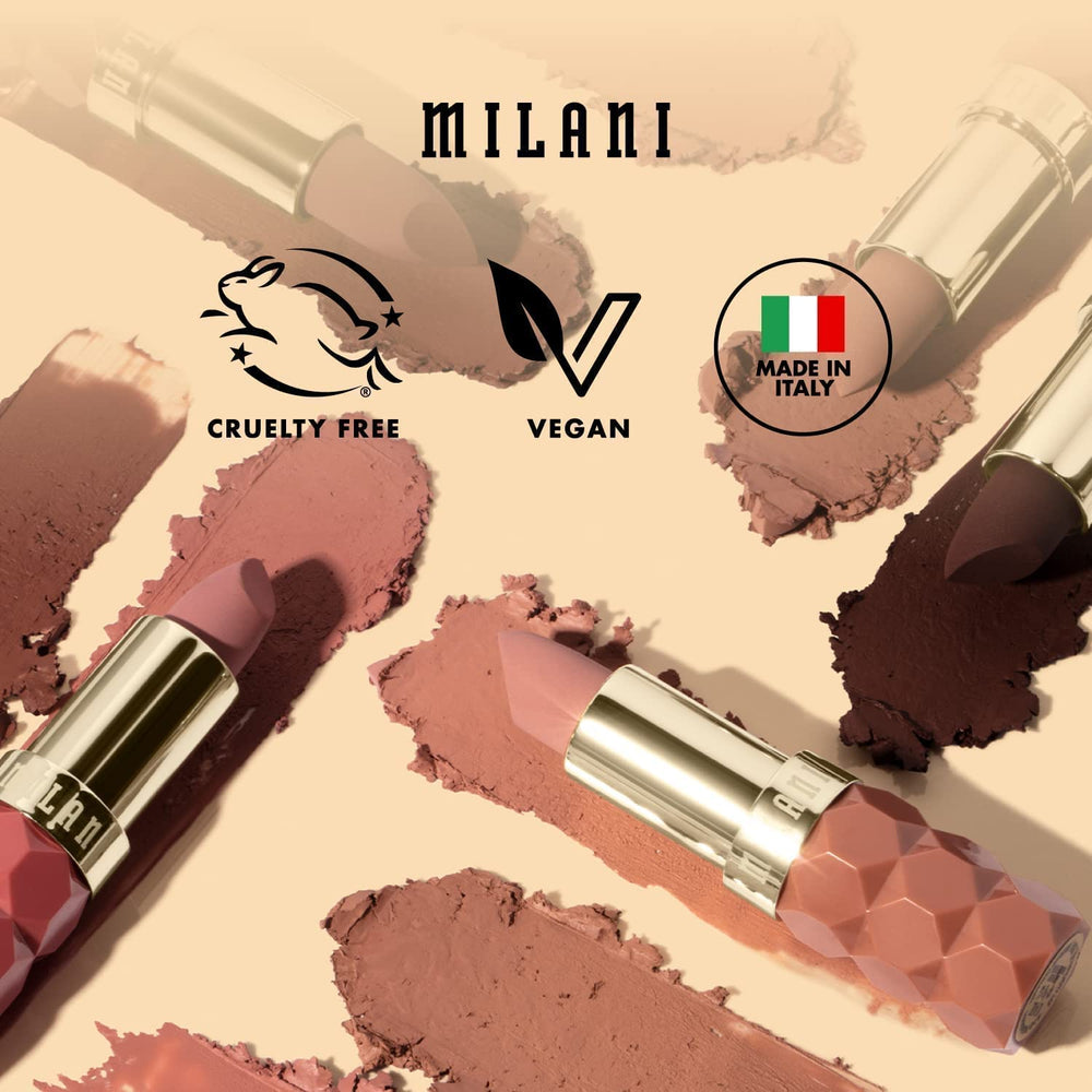 Milani Color Fetish Matte Lipstick Tease: soin à l’acide hyaluronique pour lèvres douces.