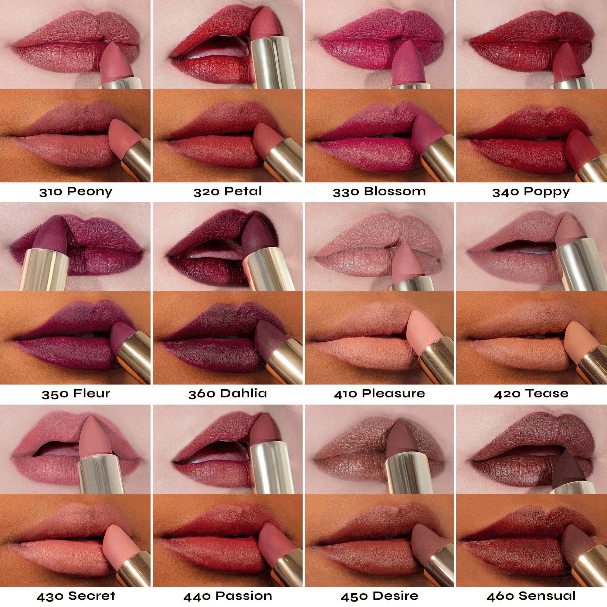 Milani Color Fetish Matte Lipstick Passion, soin acide hyaluronique pour lèvres douces.