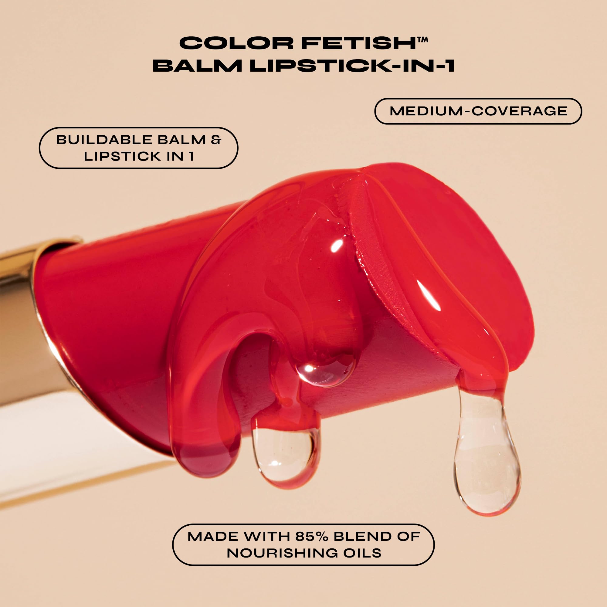 Milani Color Fetish Rouge Lèvres – couvrance moyenne modulable et fini lumineux.