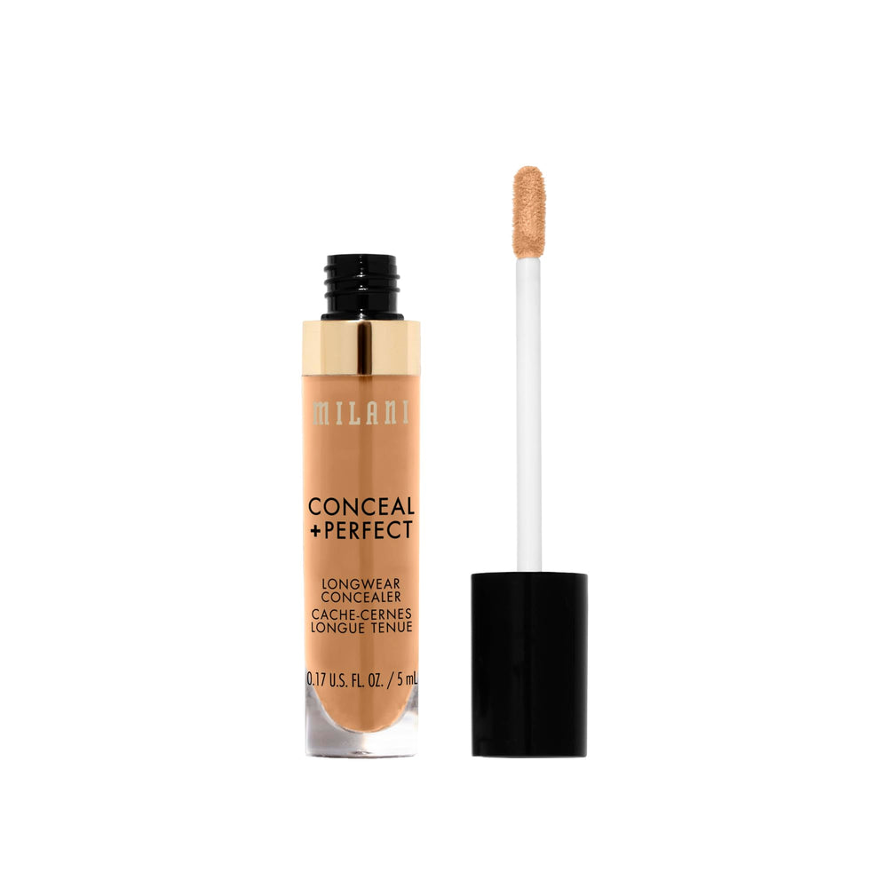 Milani Conceal + Perfect avec pointe précision pour une application nette.
