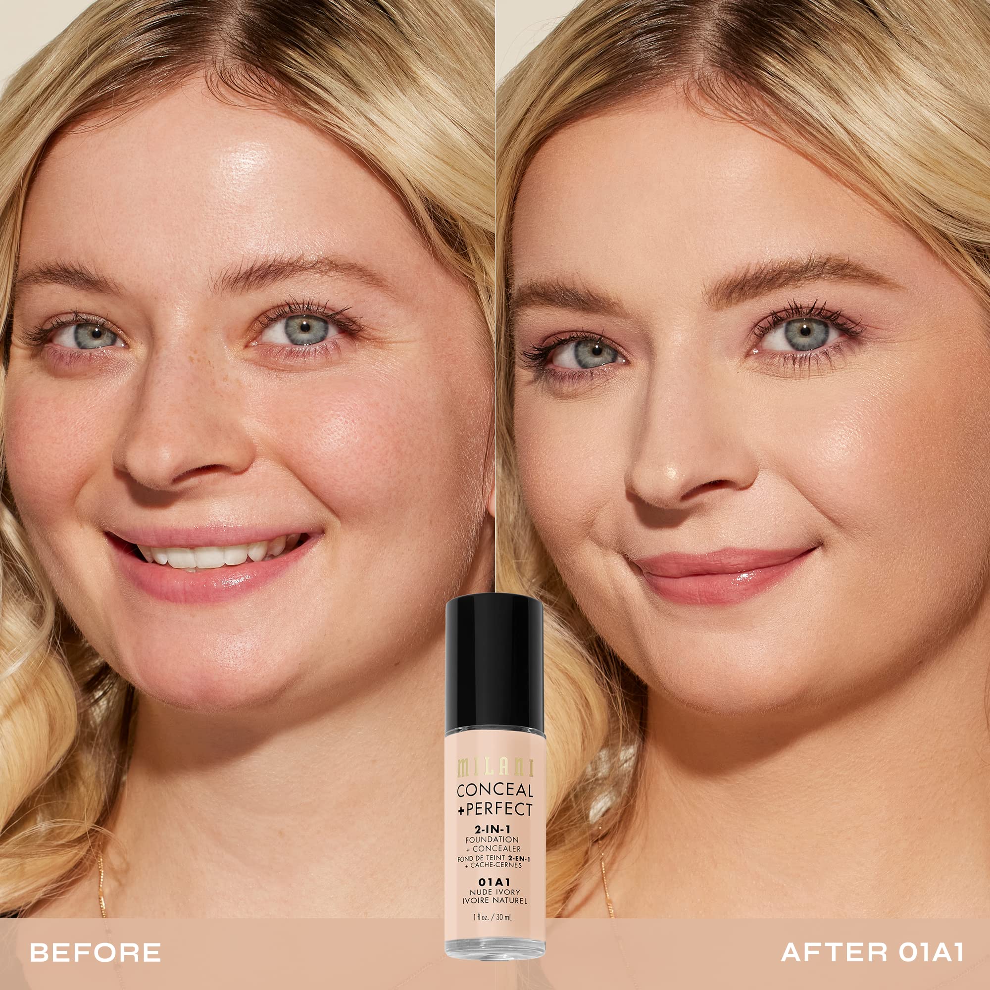Pinceau-applicateur Milani pour une application précise et fluide.