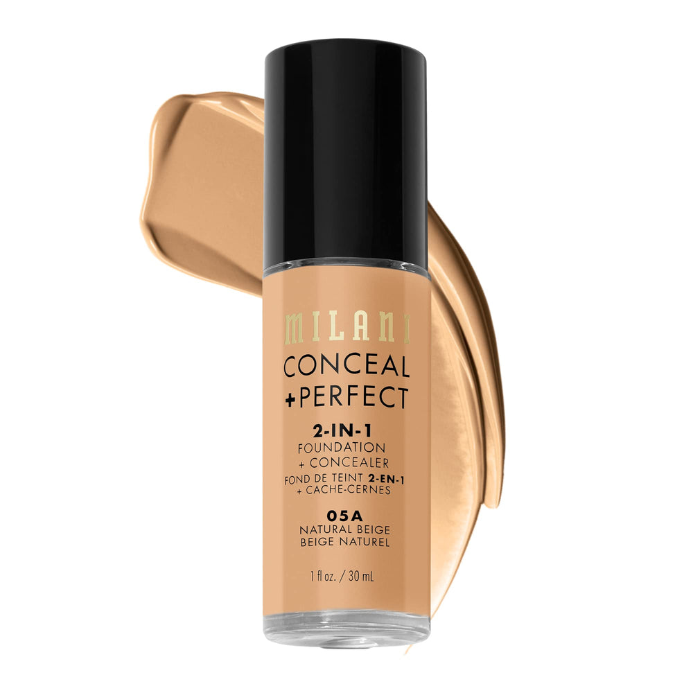 Milani Conceal + Perfect en bouteille avec couverture naturelle et durable.