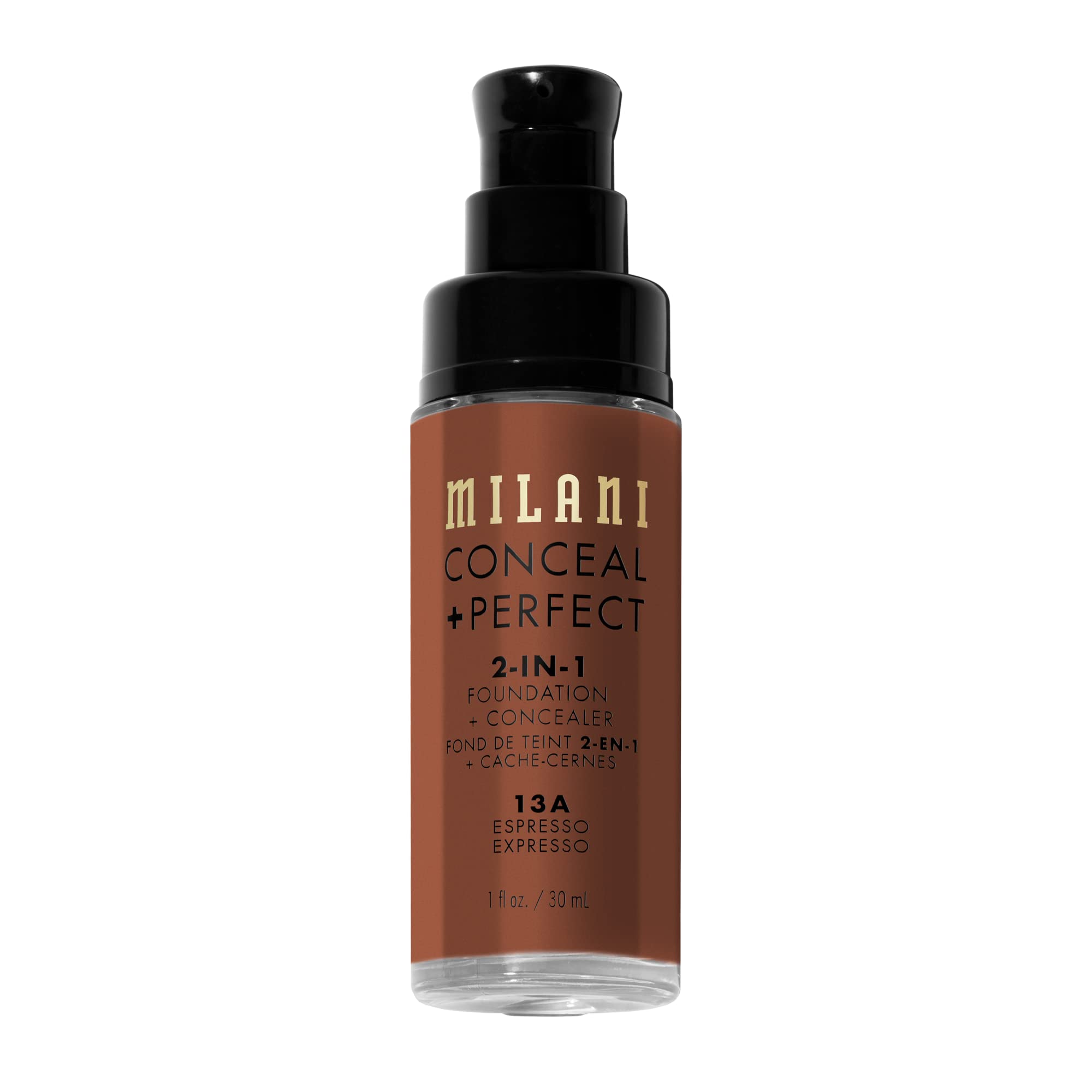 Emballage Milani Conceal + Perfect Espresso élégant et facile à transporter.