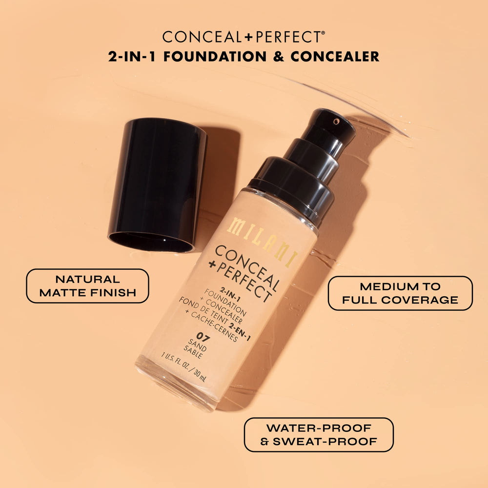 Test longue durée Milani Conceal + Perfect Espresso sur peau exposée à la journée.