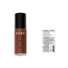 Texture crème Milani Conceal + Perfect Espresso prête à l’application lisse.