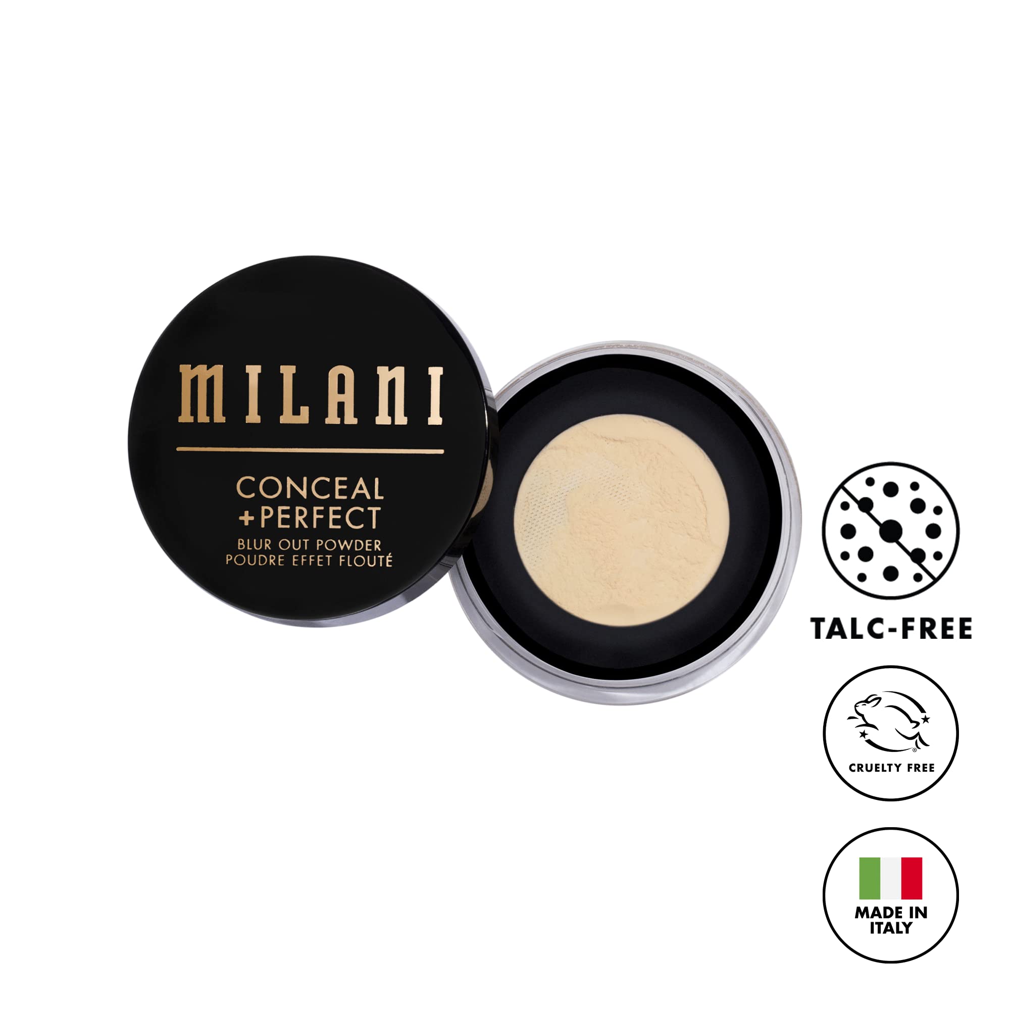 Milani Conceal + Perfect Poudre Application Rapide: retouches discrètes toute la journée.