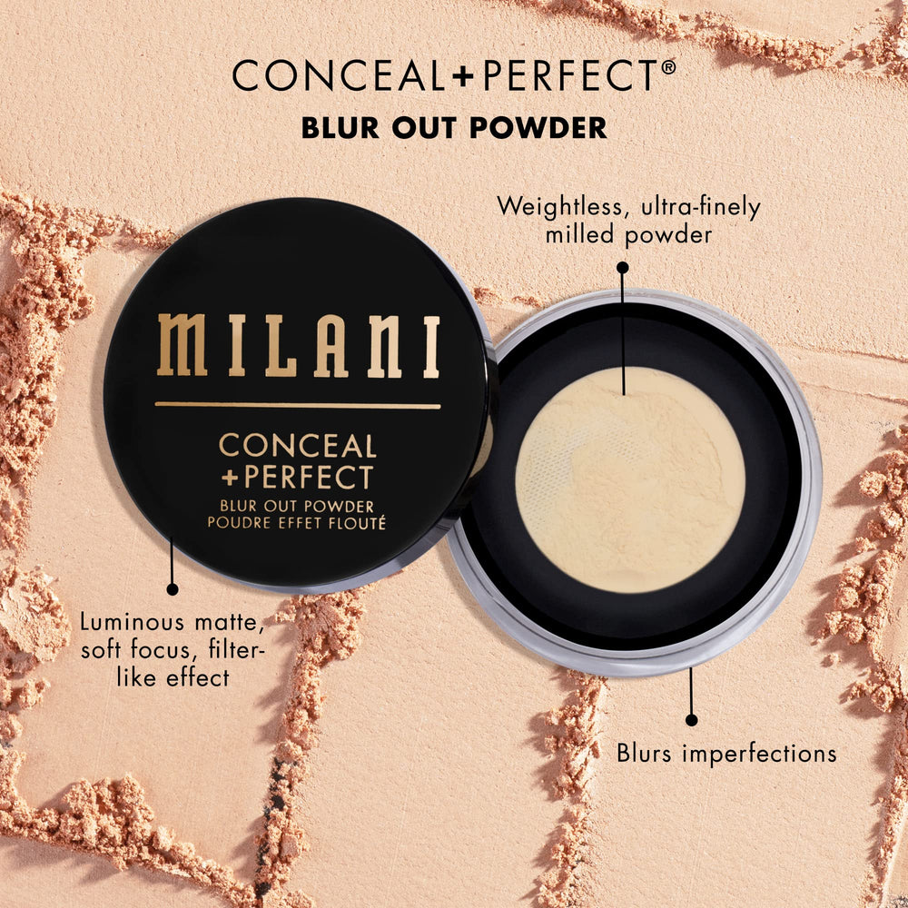 Milani Conceal + Perfect Poudre Texture soyeuse: glisse en douceur sur la peau.