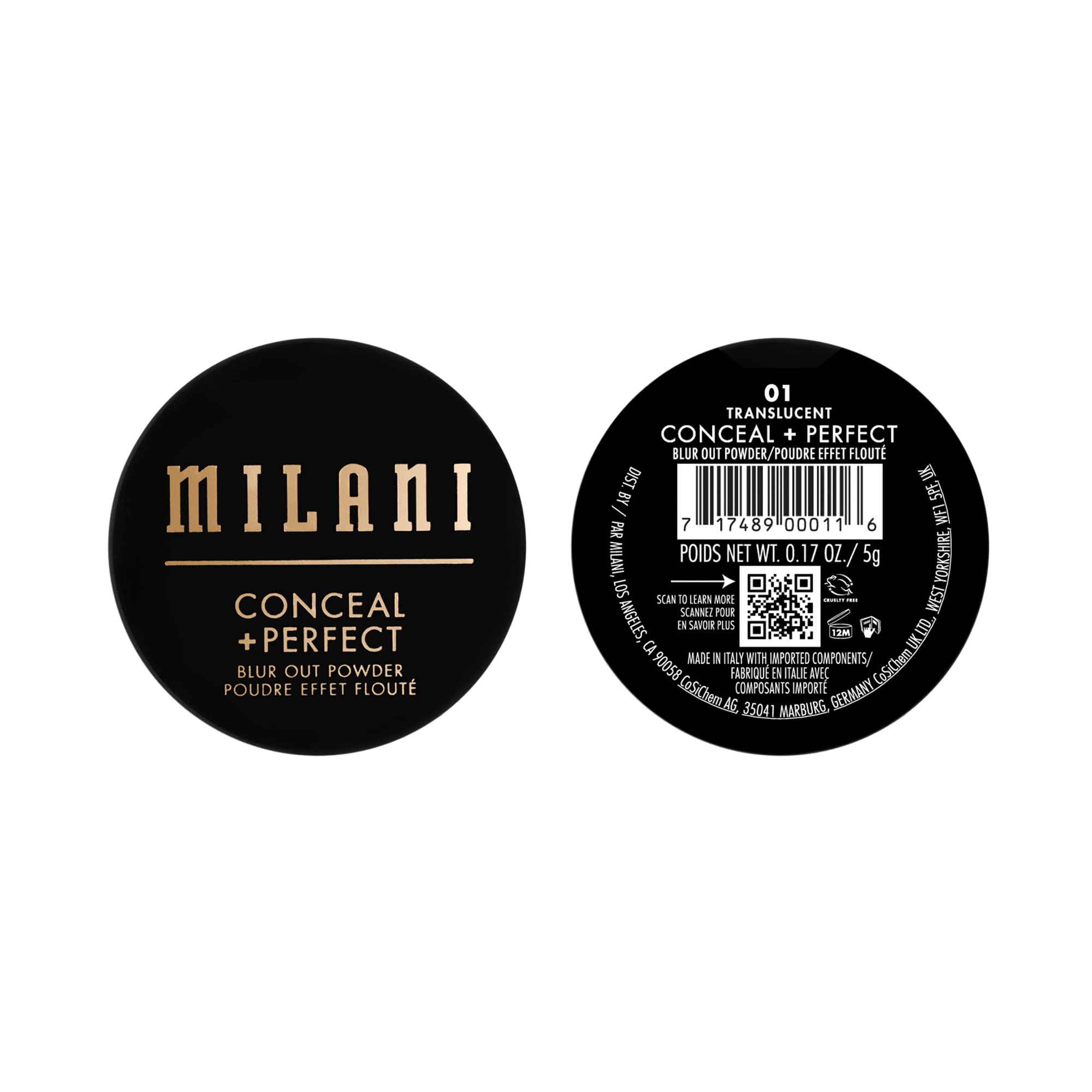Milani Conceal + Perfect Poudre Utilisation quotidienne: look frais et léger.