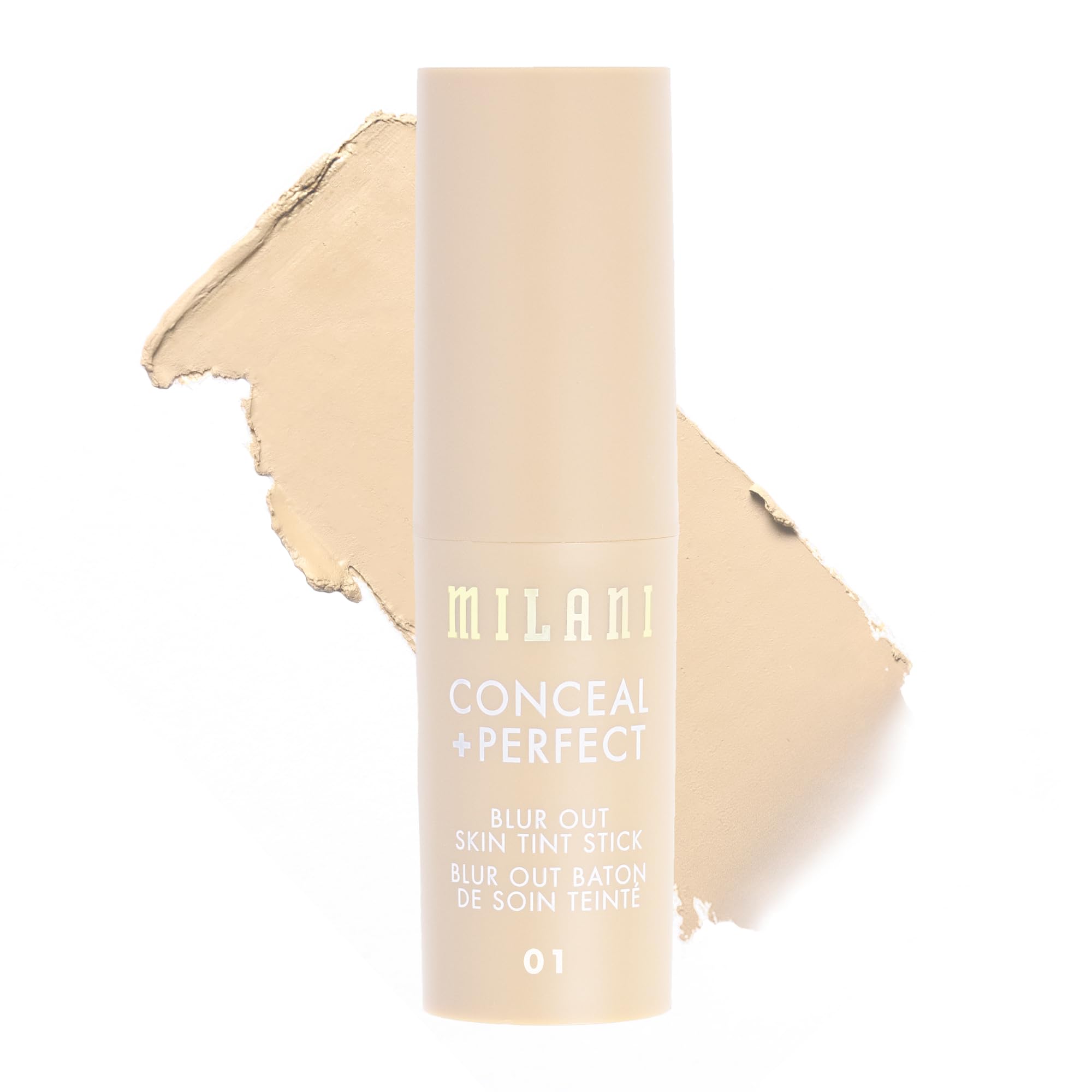 Milani Conceal + Perfect Stick – teinte veloutée pour un fini naturel et lisse.