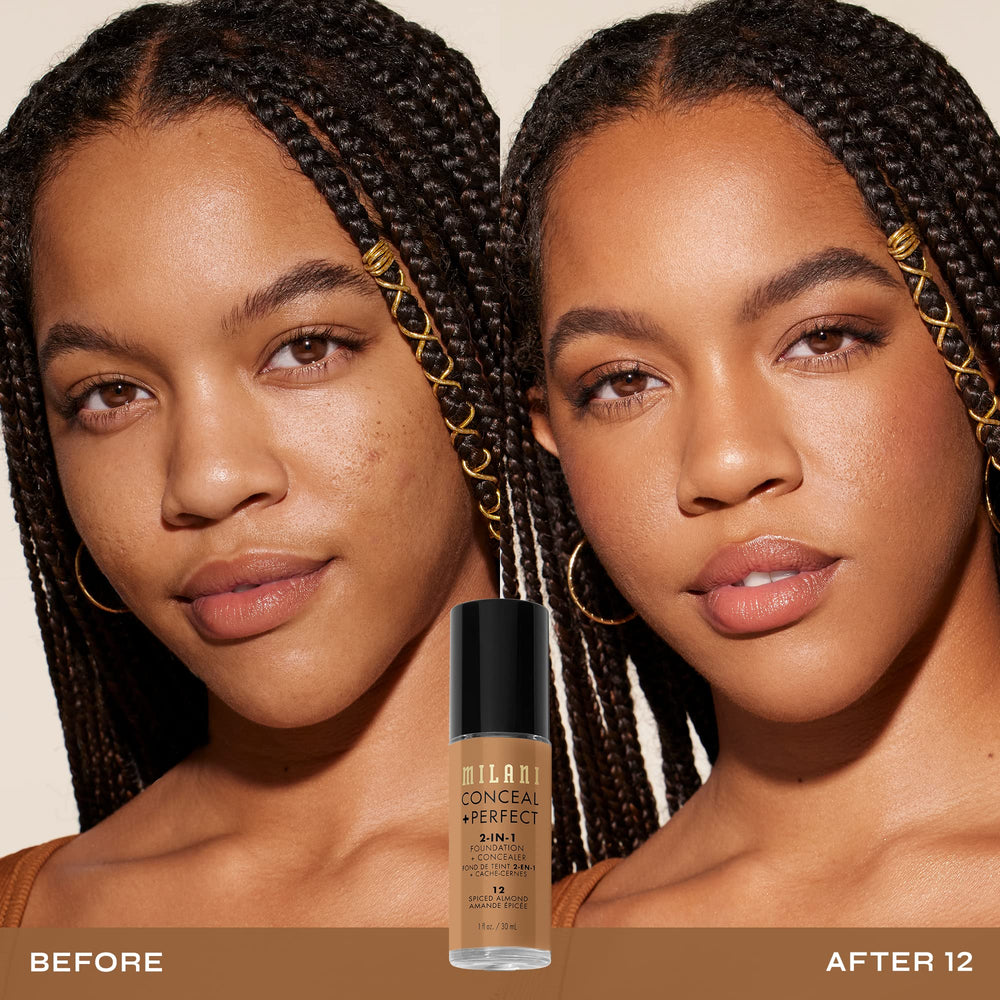 Teinte Amande Épicée: couleur adaptée au teint pour un fini naturel.