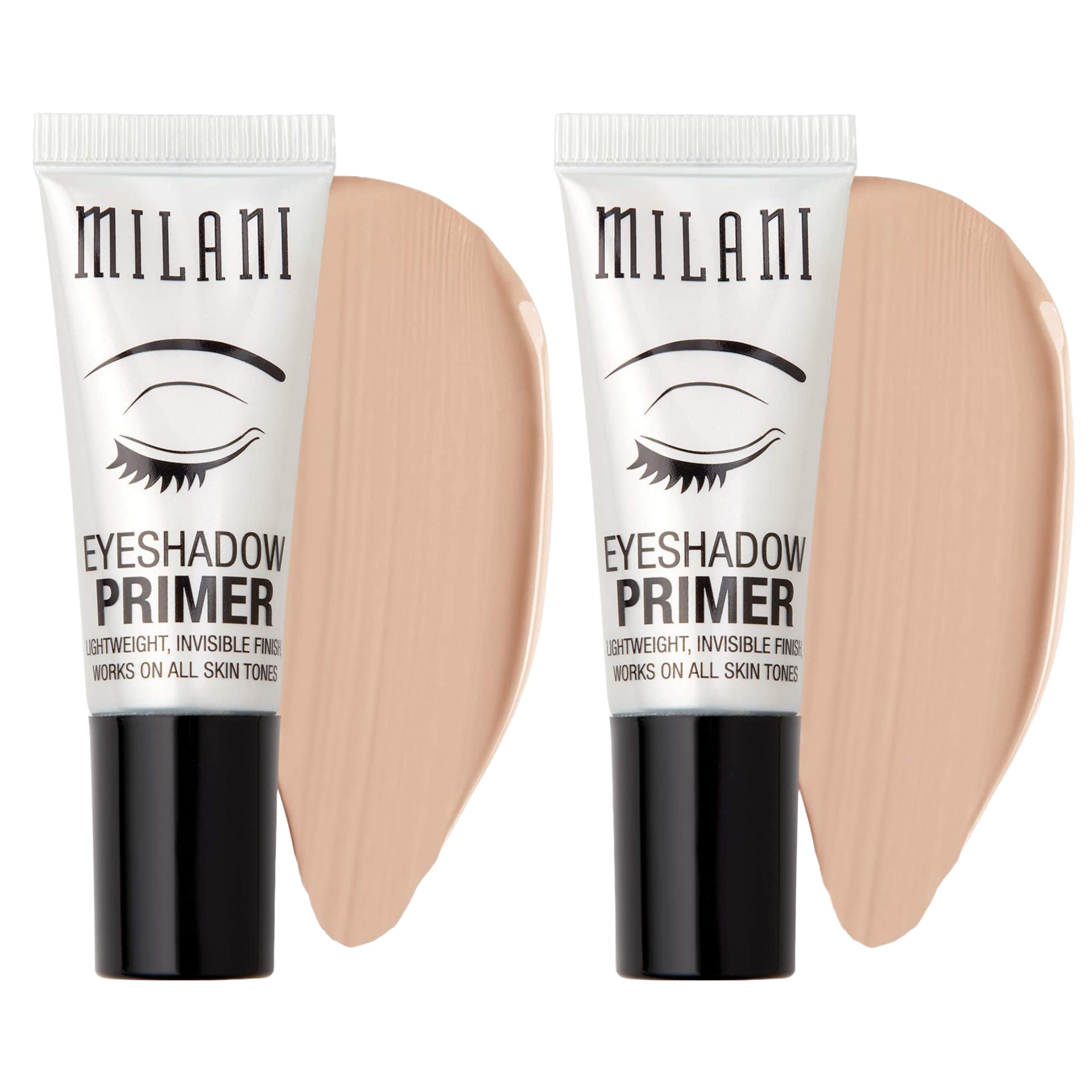 Milani Eyeshadow Primer, pack de deux bouteilles, base légère pour paupières.