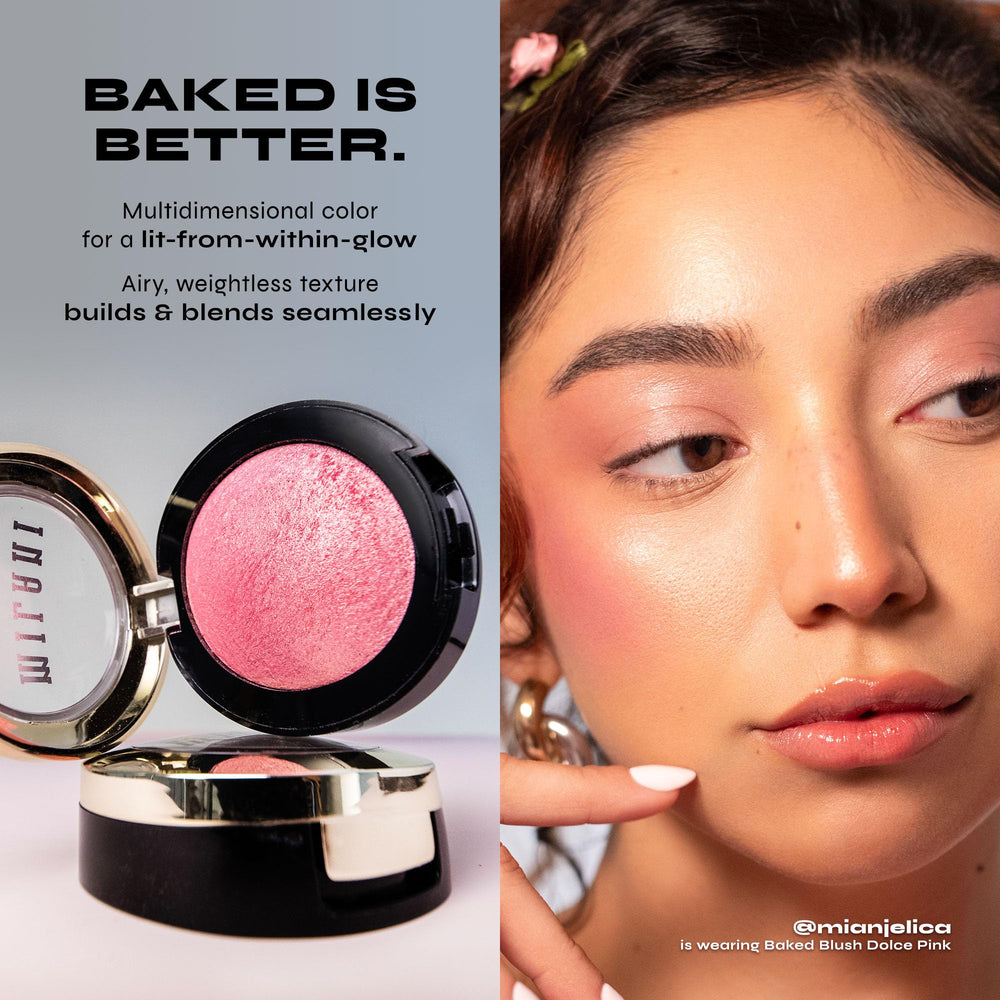 Milani fard joues Rose, texture soyeuse facile à estomper.