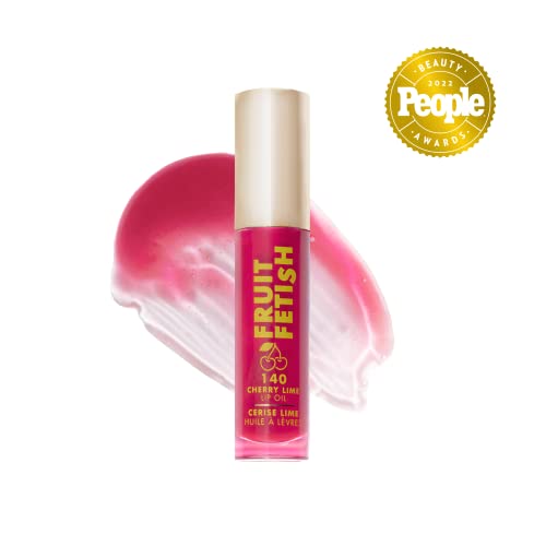 Milani Fruit Fetish: application sur les lèvres montrant une brillance subtile et teinte légère cerise