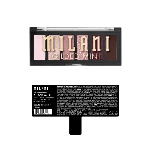 Milani Gilded Mini palette compacte idéale pour voyage, pigmentation fluide et application aisée