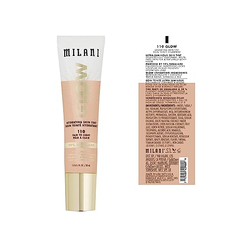 Texture soyeuse du Milani Glow Hydrating Skin Tint qui se fond sur la peau.