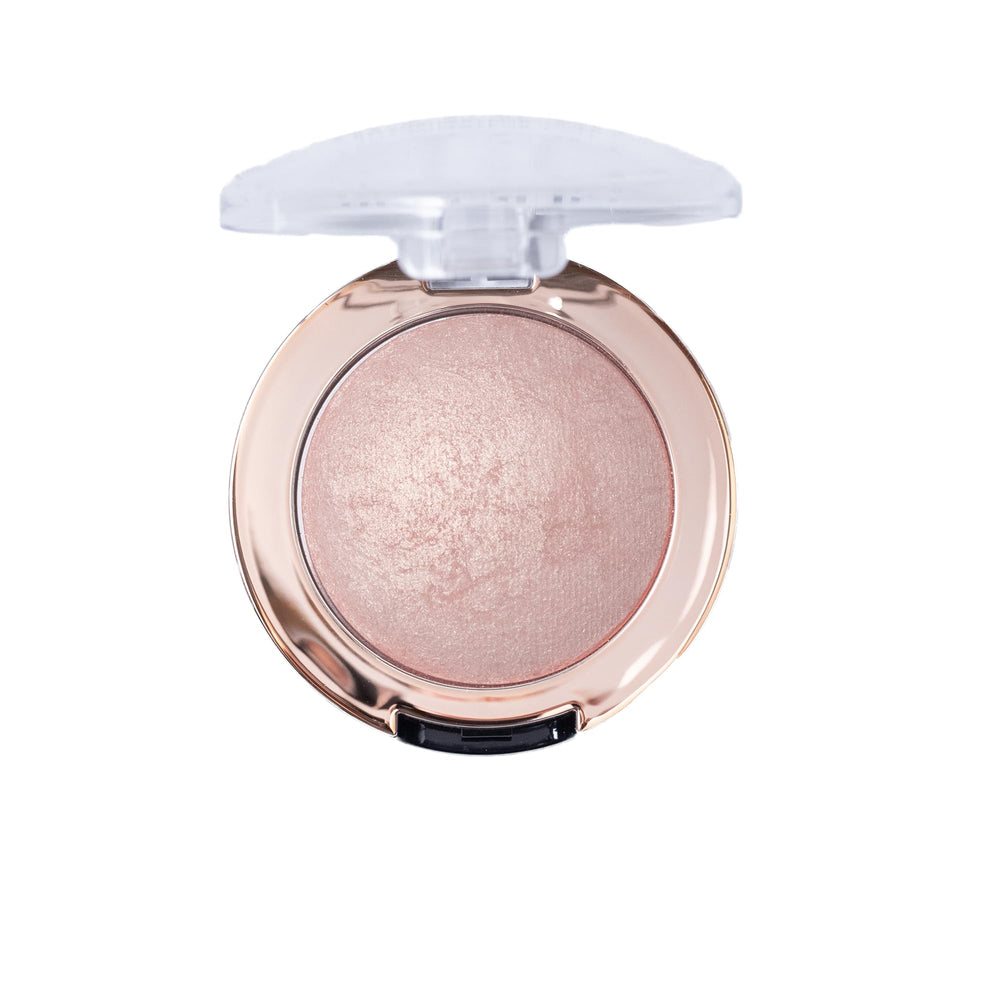 Texture micro-paillettes nacrées du Milani Highlighter pour un reflet lumineux
