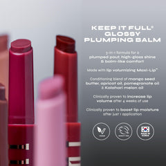 Lèvres affichant un volume perceptible après l’usage du Lip Plumper