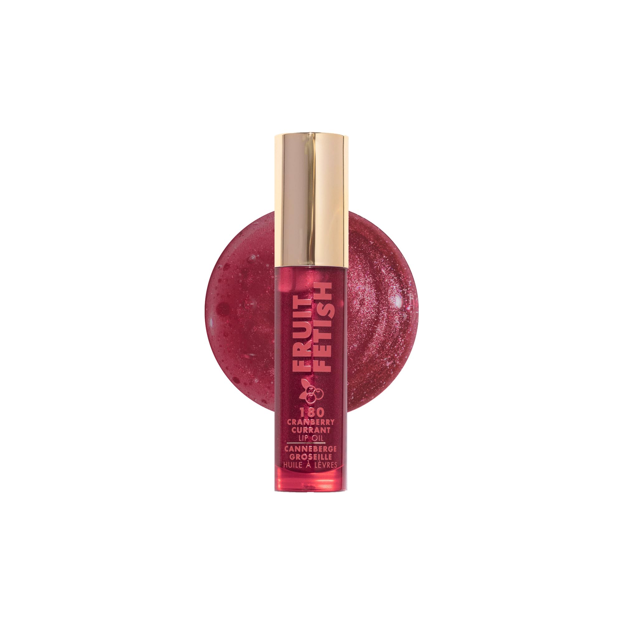 Milani Lip Oil Cranberry dans son emballage élégant, prêt pour hydrater vos lèvres en déplacement.