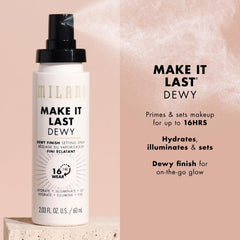 Effet lumineux sur la peau avec Milani Make It Dewy pour un teint frais.