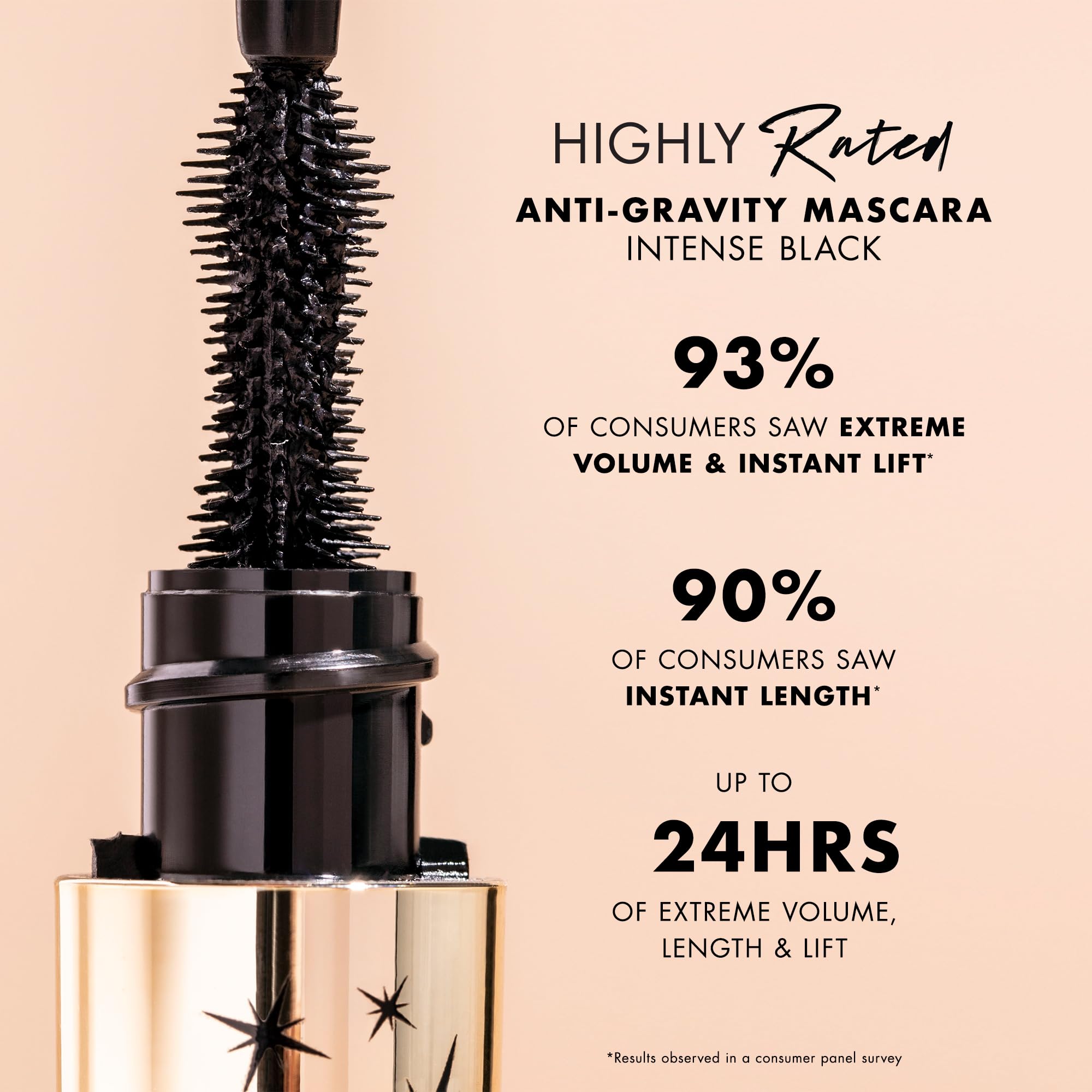 Milani Mascara recouvre chaque cil de la racine à la pointe.