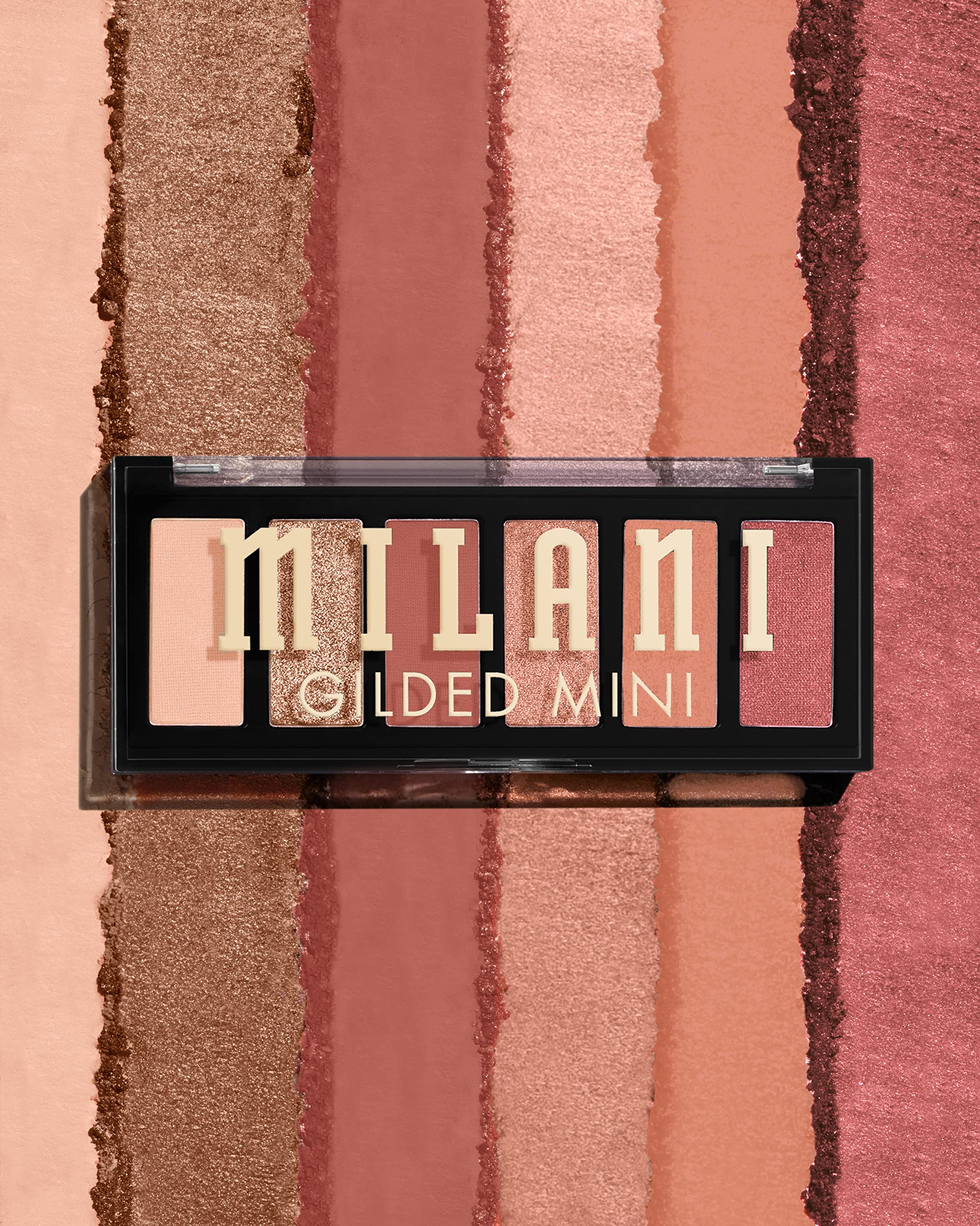 Couleurs rosées harmonieuses sur Milani Mini, teintes mates et satinées.