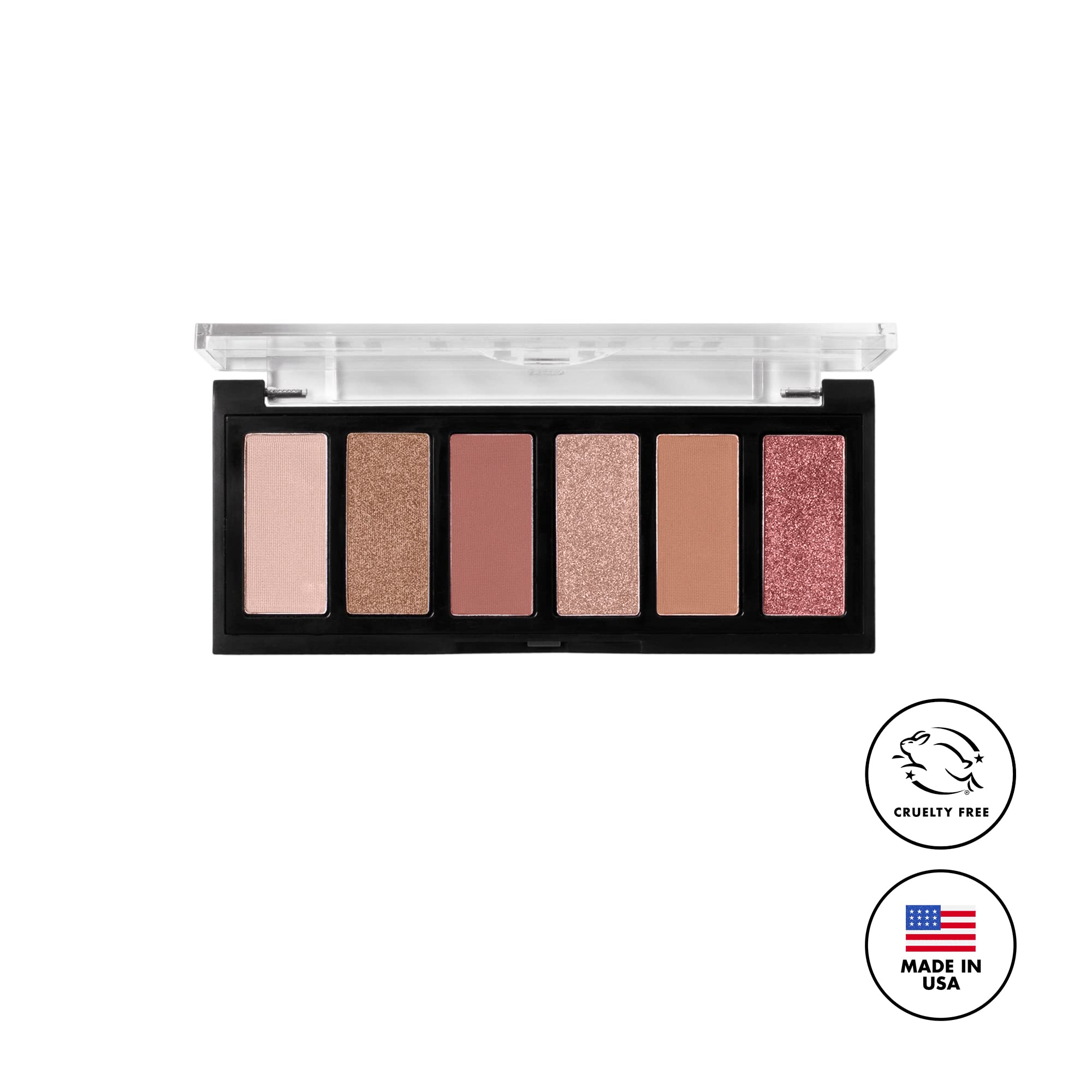Pigmentation élevée des fards Milani Mini, look durable et polyvalent.