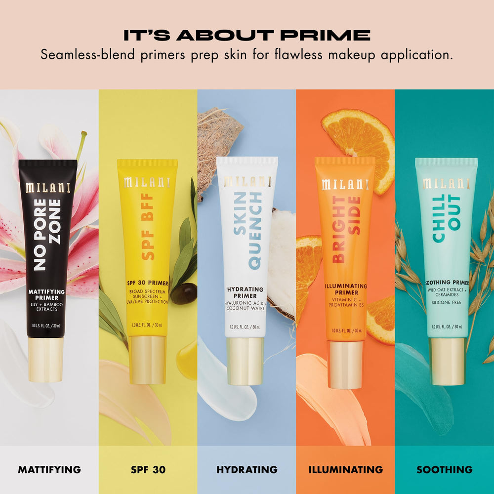 Primer Milani hydratant, peau souple et nourrie.