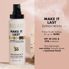Milani – protection UV SPF30 en extérieur, anti-pollution.