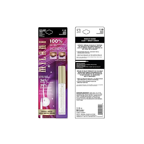 Milani sérum cils et sourcils – brosse fine pour une pose ciblée.