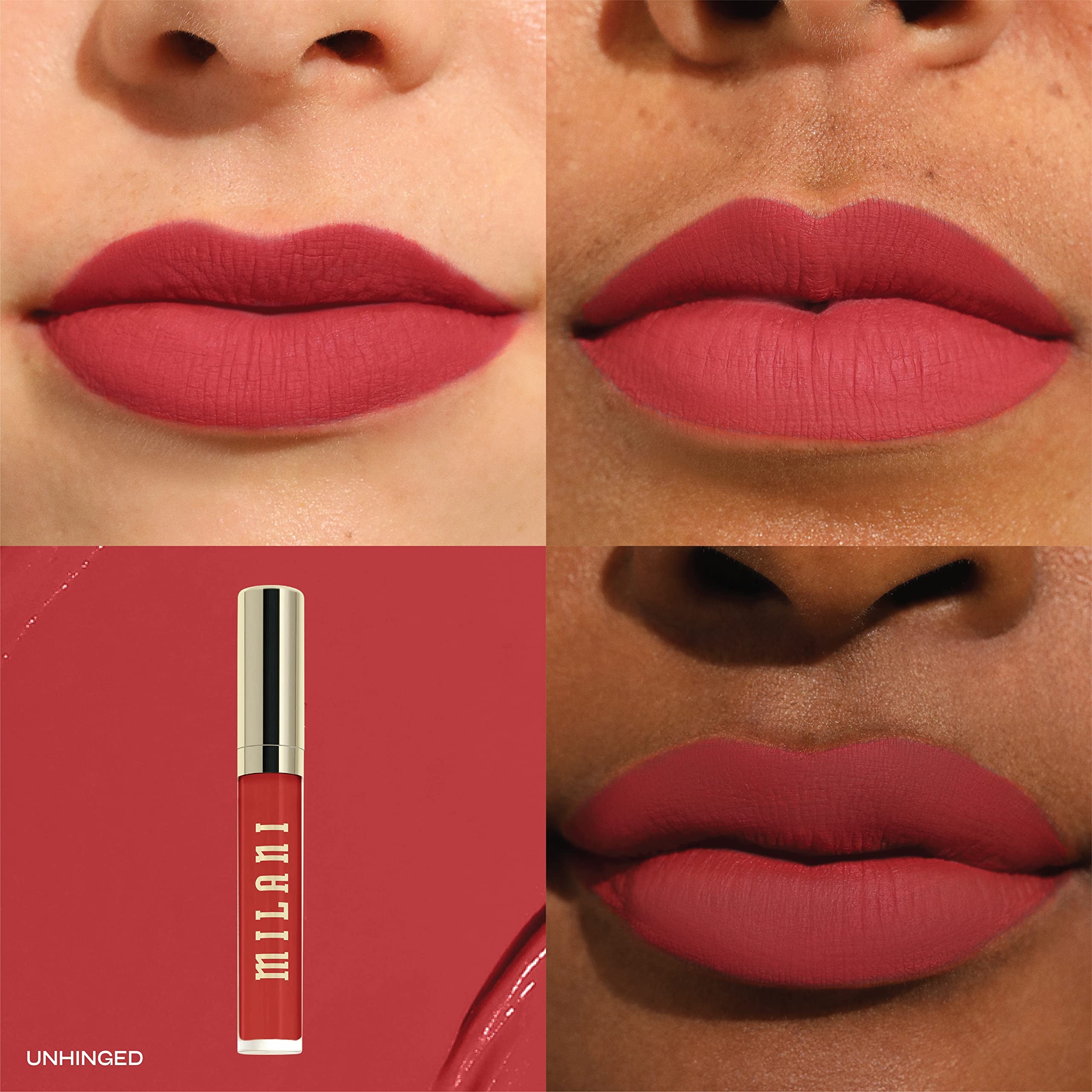 Milani Stay Put Lipstick – teintes audacieuses pour un effet statement.