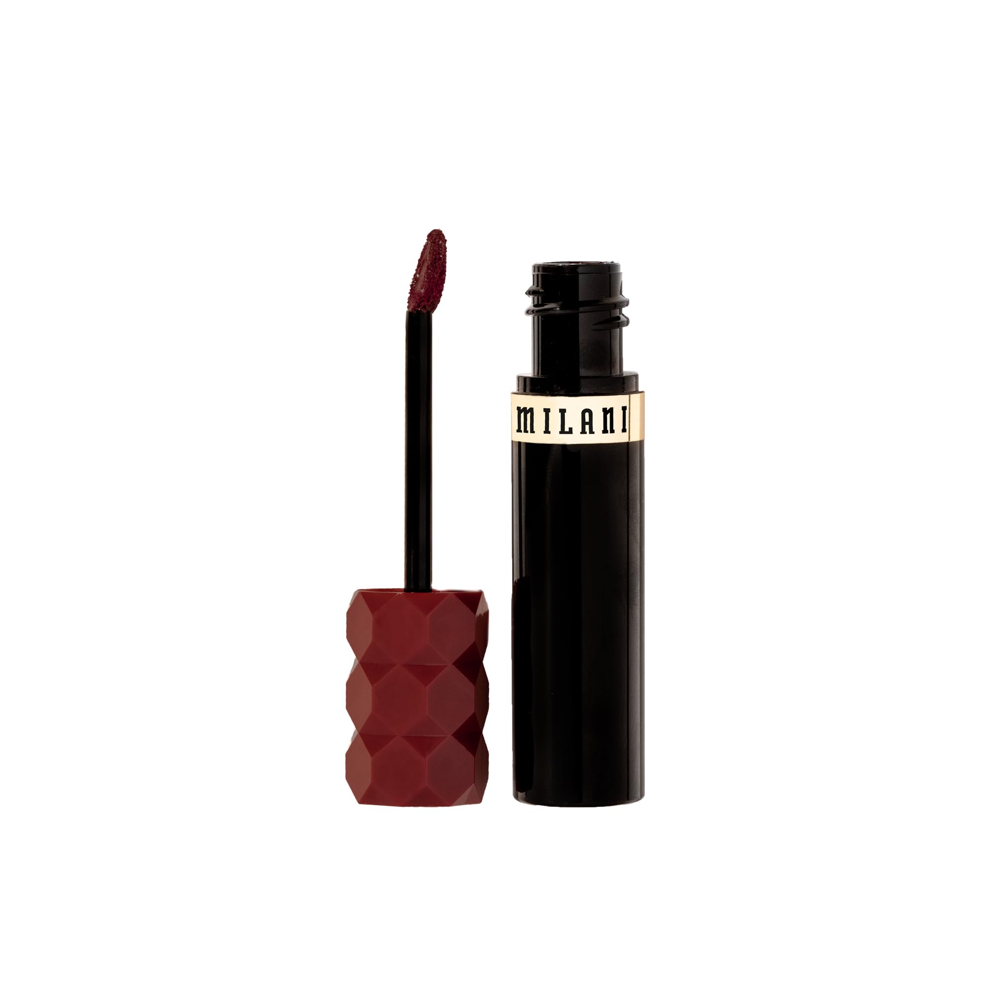 Milani Color Fetish Lip Stain 120 Mahogany Mami, formule légère et confortable.
