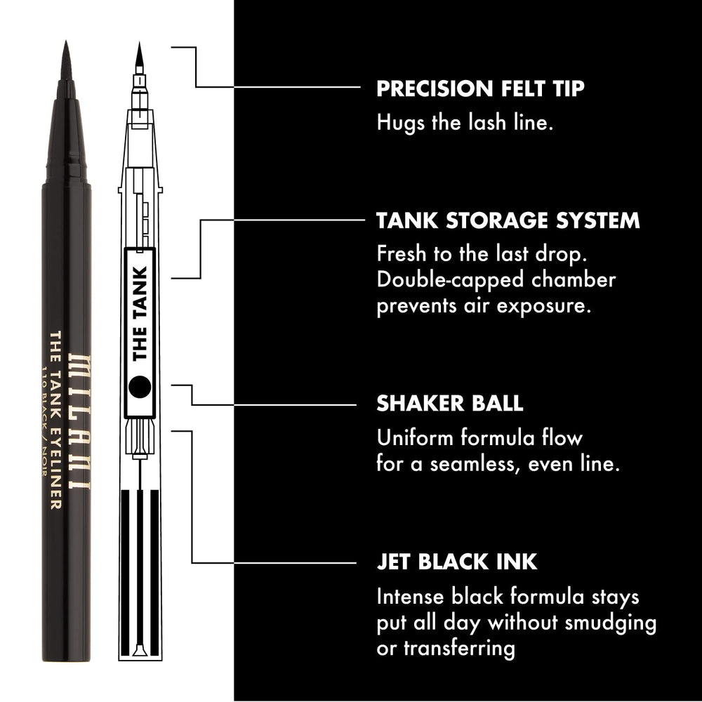 Finition sans transfert pour un maquillage durable avec The Tank.