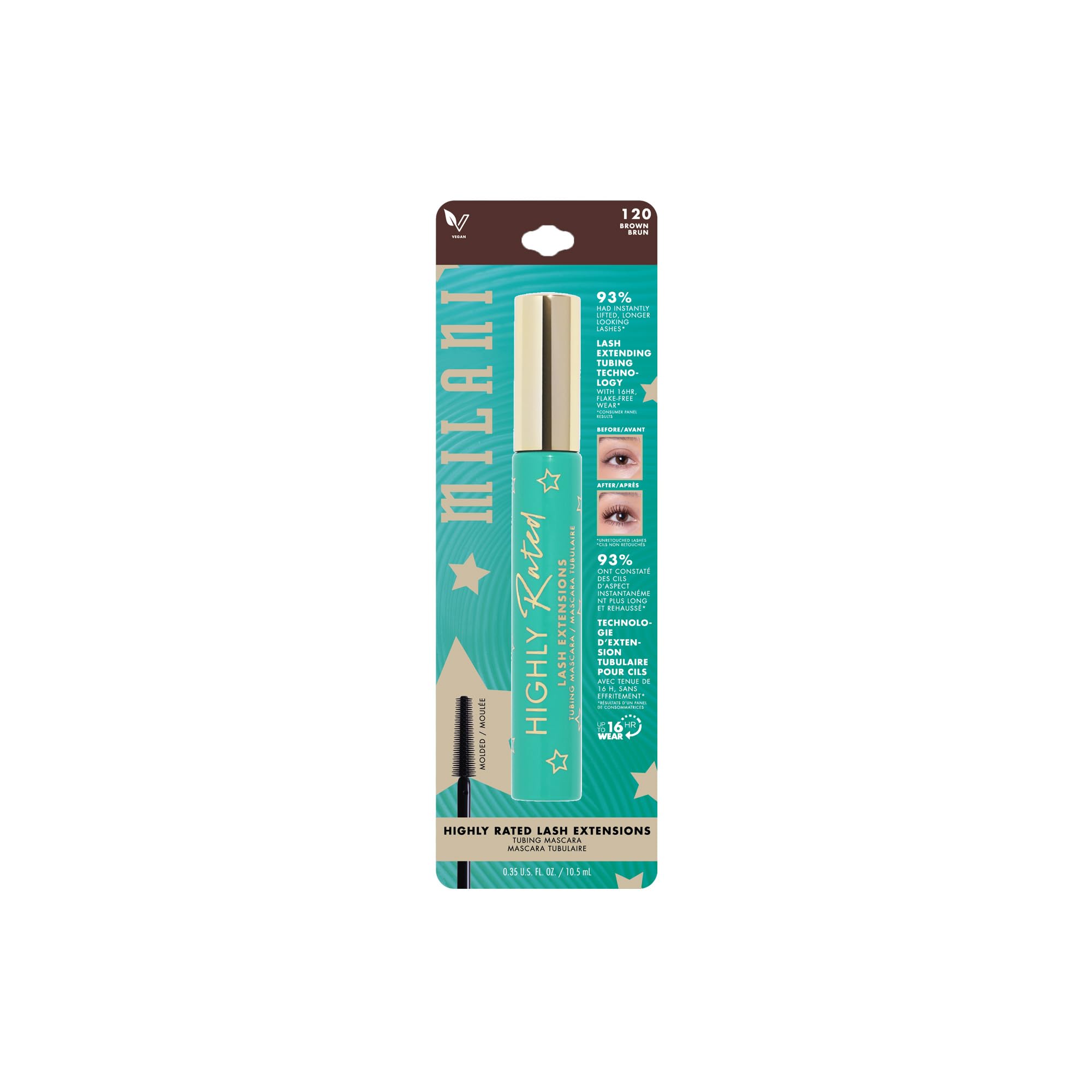 Milani Tubing Mascara – beurre de karité pour nourrir et conditionner les cils.