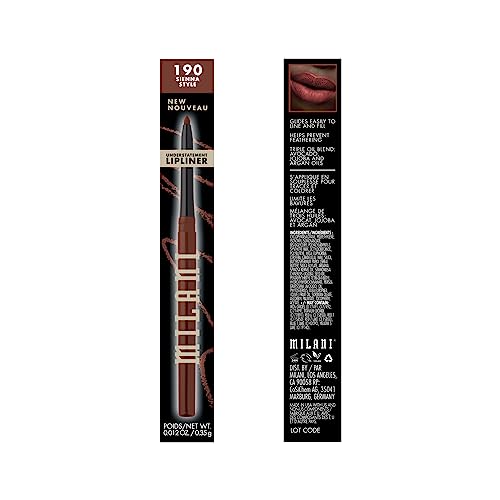 Milani Understatement Crayon lèvres, 12 teintes, profondeur et dimension.